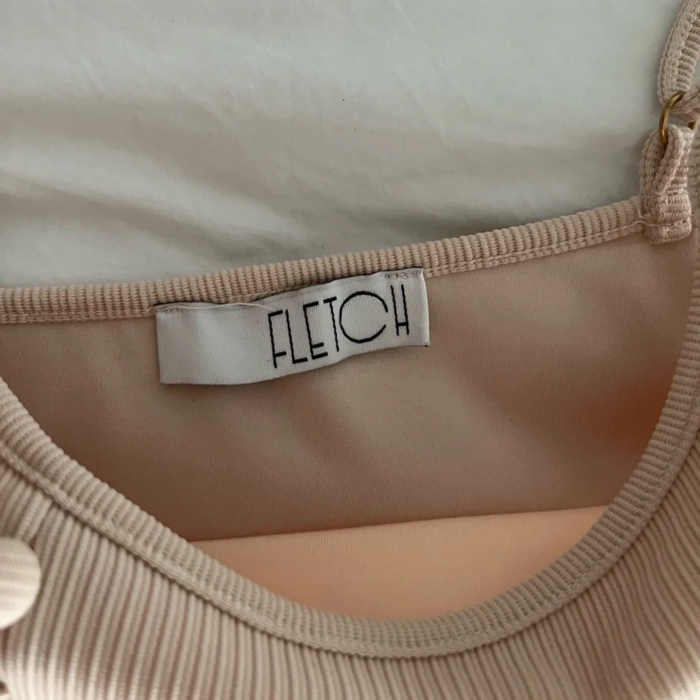 Fletch- Cream Midi Dress with Side Buttons - Picture 3 of 4